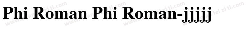 Phi Roman Phi Roman字体转换